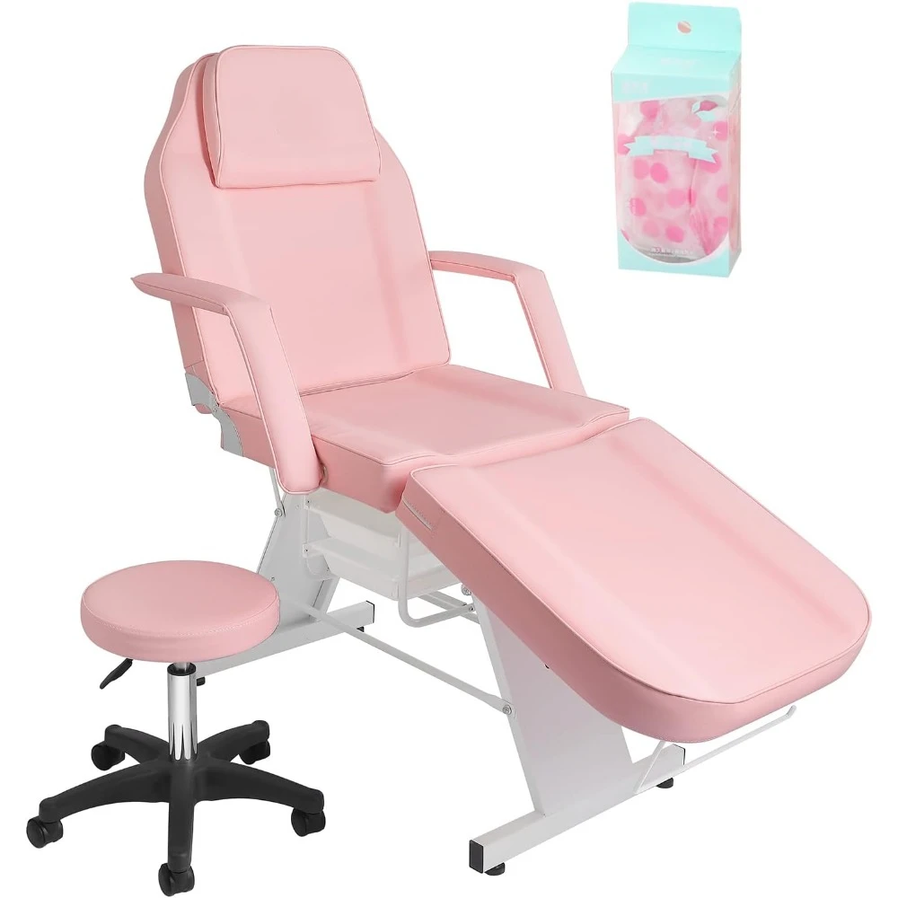 

Facial Chair, Tattoo Chair Massage Bed Salon Bed with Hydraulic Stool for Professional Massage Facial Lash Beauty Treatment Spa