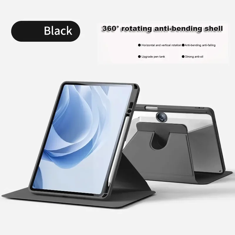 Rotating Acrylic Hard Case with Pen Slot