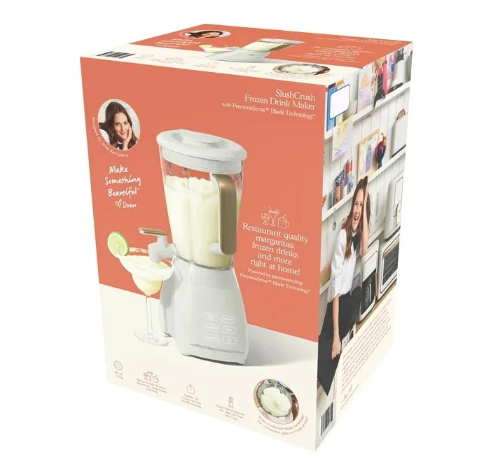 Slush Crush 60 oz 4-Speed Frozen Drink Maker, White Icing by Drew Barrymore 6