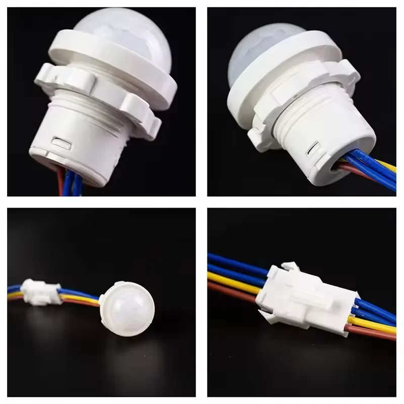 Motion Sensor Light Switch PIR Sensor Smart Detection Switch 85-265V For Ceiling Bulbs Corridors Bathrooms Basement Stair Light