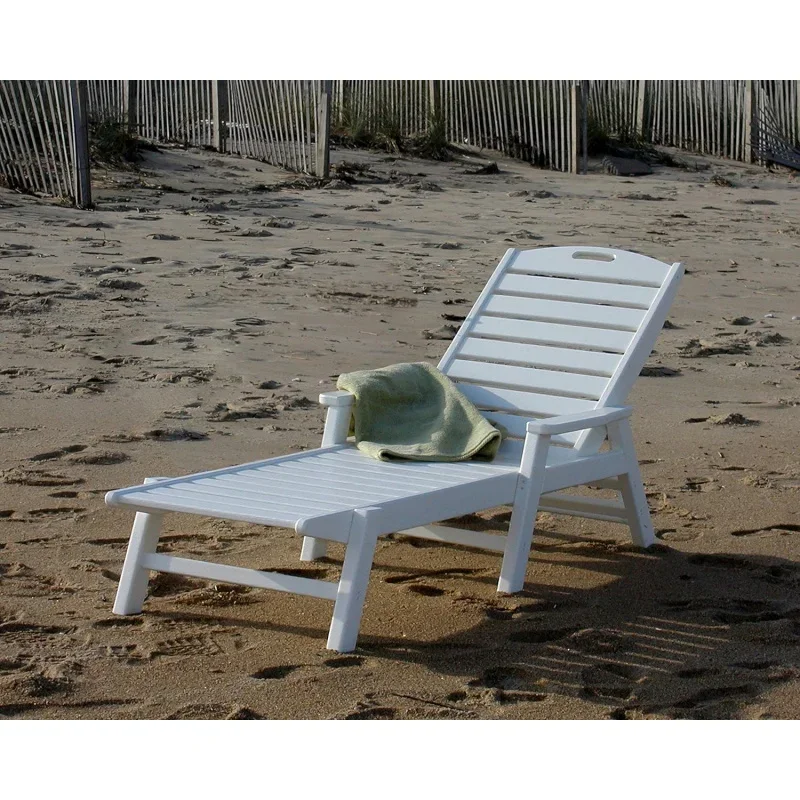 NCC2280TE Nautical Arms Chaise, Teak