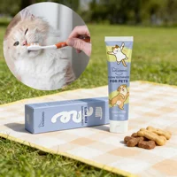 Yegbong Pet Teeth Care Toothpaste Oral Gum Gentle Treatment Freshens Breath Reduce Plaque Pet Toothpaste Supplies For Cats Dogs