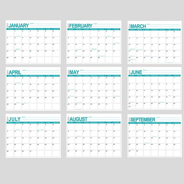 Calendar Planner for Refrigerator Magnetic Dry Erase Calendar Stay  Organized with Magnetic Fridge Calendar 18 Months of for 2024 - AliExpress
