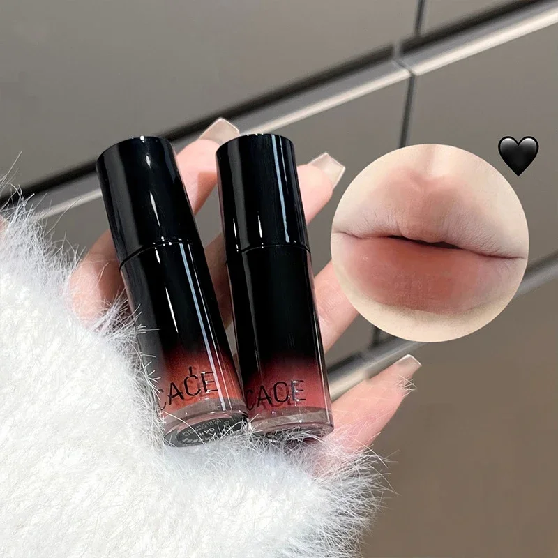 6 Colors Matte Lip Glaze Natural Long-Lasting Highly Pigmented Waterproof Lipstick Nude Red Lips Tint Mud Makeup