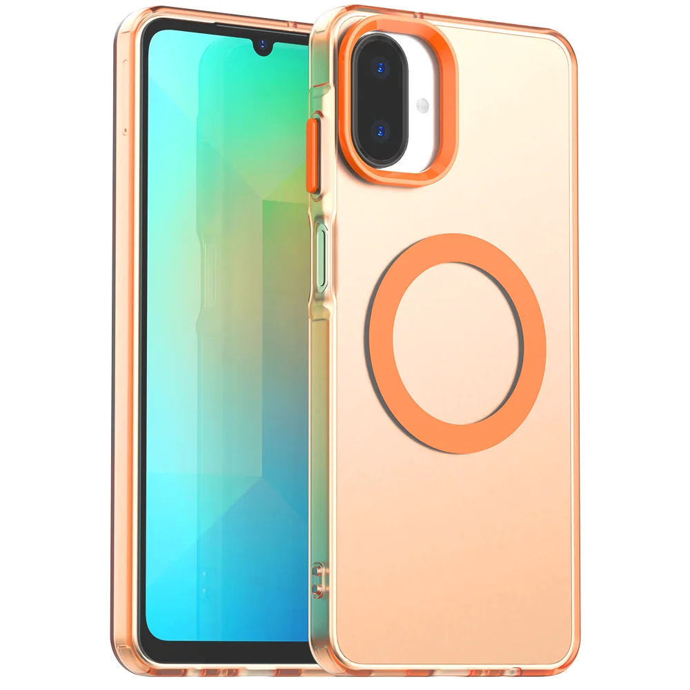 Luxury Armor Shockproof Case with Magsafe Magnetic Wireless Charging Compatibility - Hard Matte PC Cover