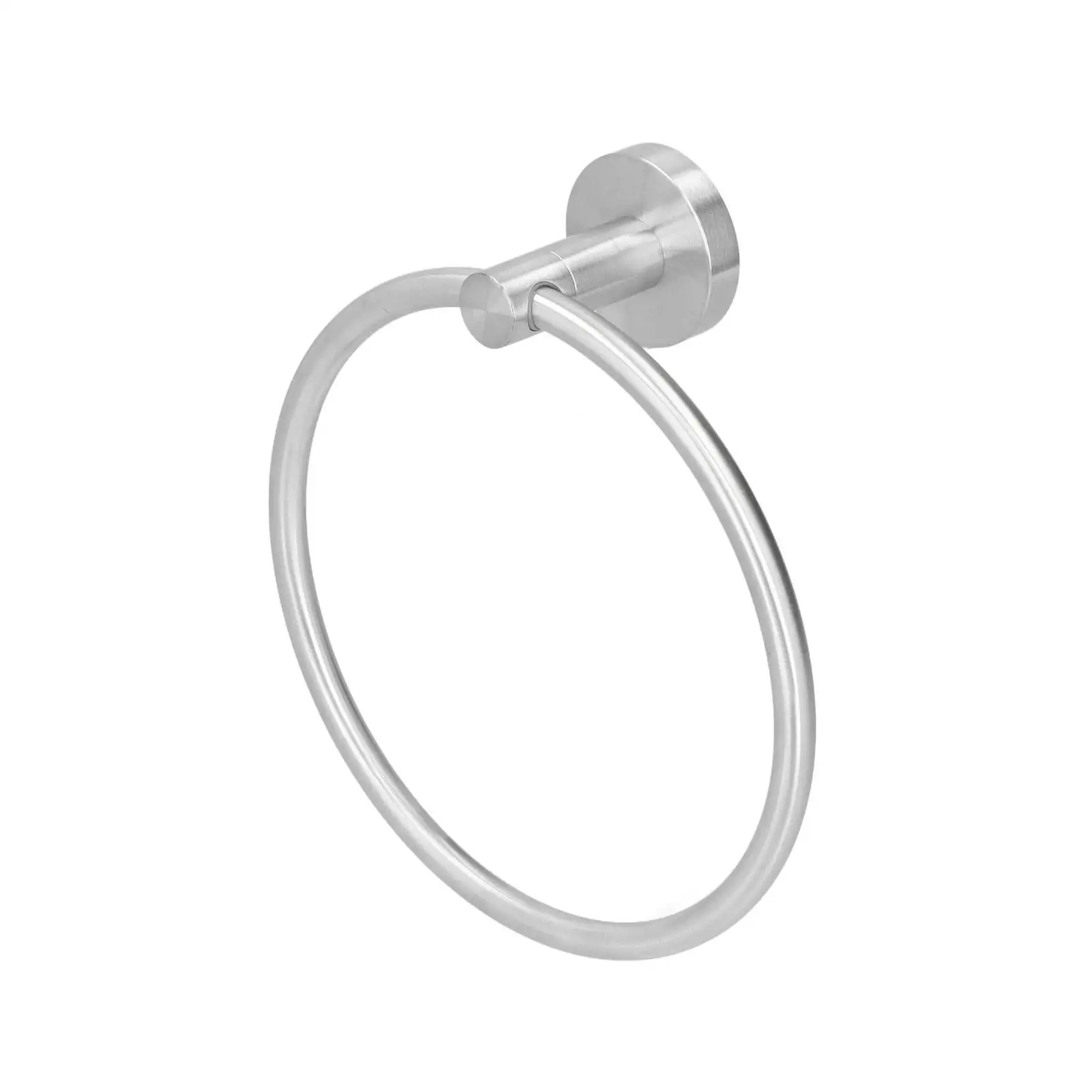Modern Stainless Steel Circle Towel Rack-Space Saving Wall-Mounted Design for Bathroom