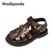 

Summer Children Sandals Non-slip Baby Girl Princess Leather Shoe Black Classic Kids Beach Sandals 2022 Casual Girls Hollow Shoe