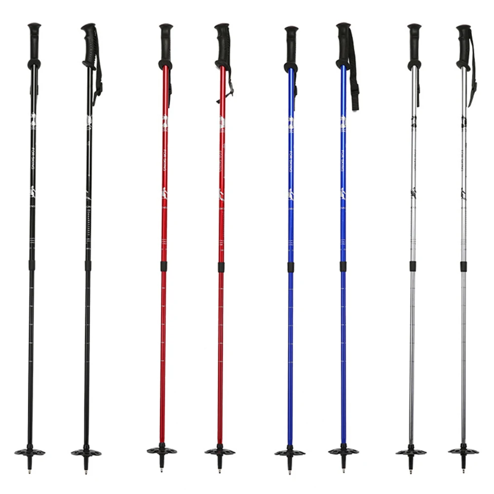 

1 Pair Ski Poles Lightweight Skiing Poles Aluminum 7075 SnowBoarding Sticks With Cork Grips For Women Mens Kids Snow