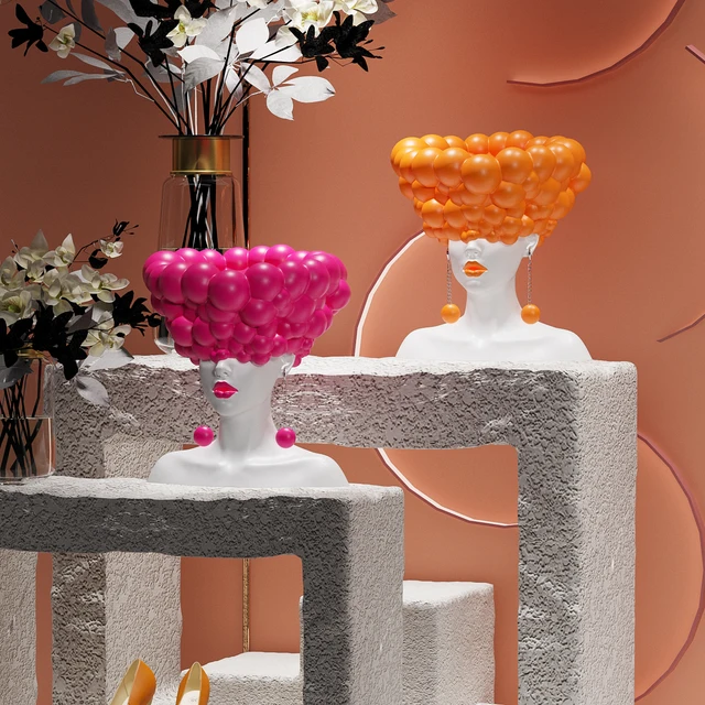 Rosé Muse Sculptural Bust 6