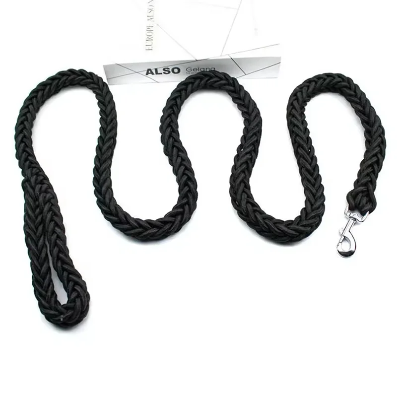 Durable Braided Dog Training Leash for Large Dogs - Strong & Comfortable for Daily Walks