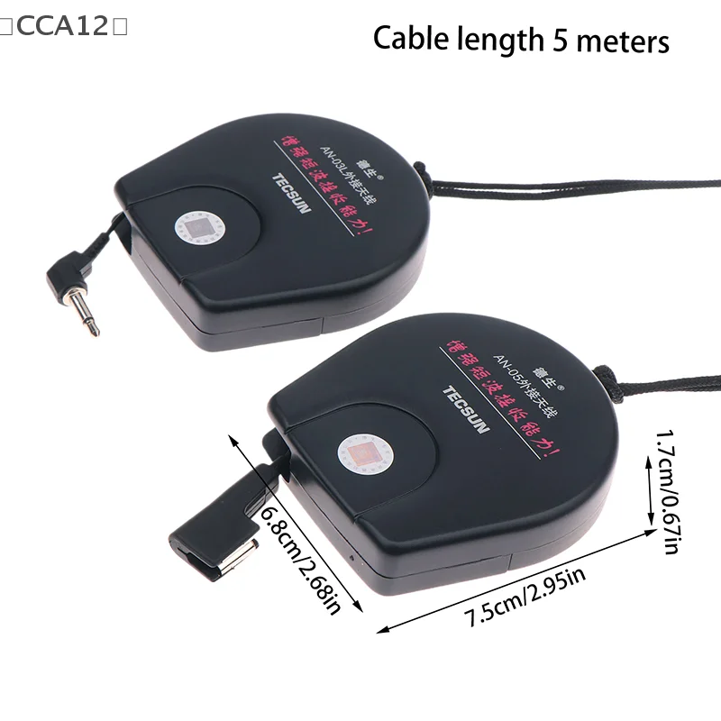 Tecsun AN05/AN03 Antenna esterna per ricevitore radio Antenna PL-660 PL-380 PL-310ET PL-330 Migliora il segnale migliorato della banda SW - immagine 6