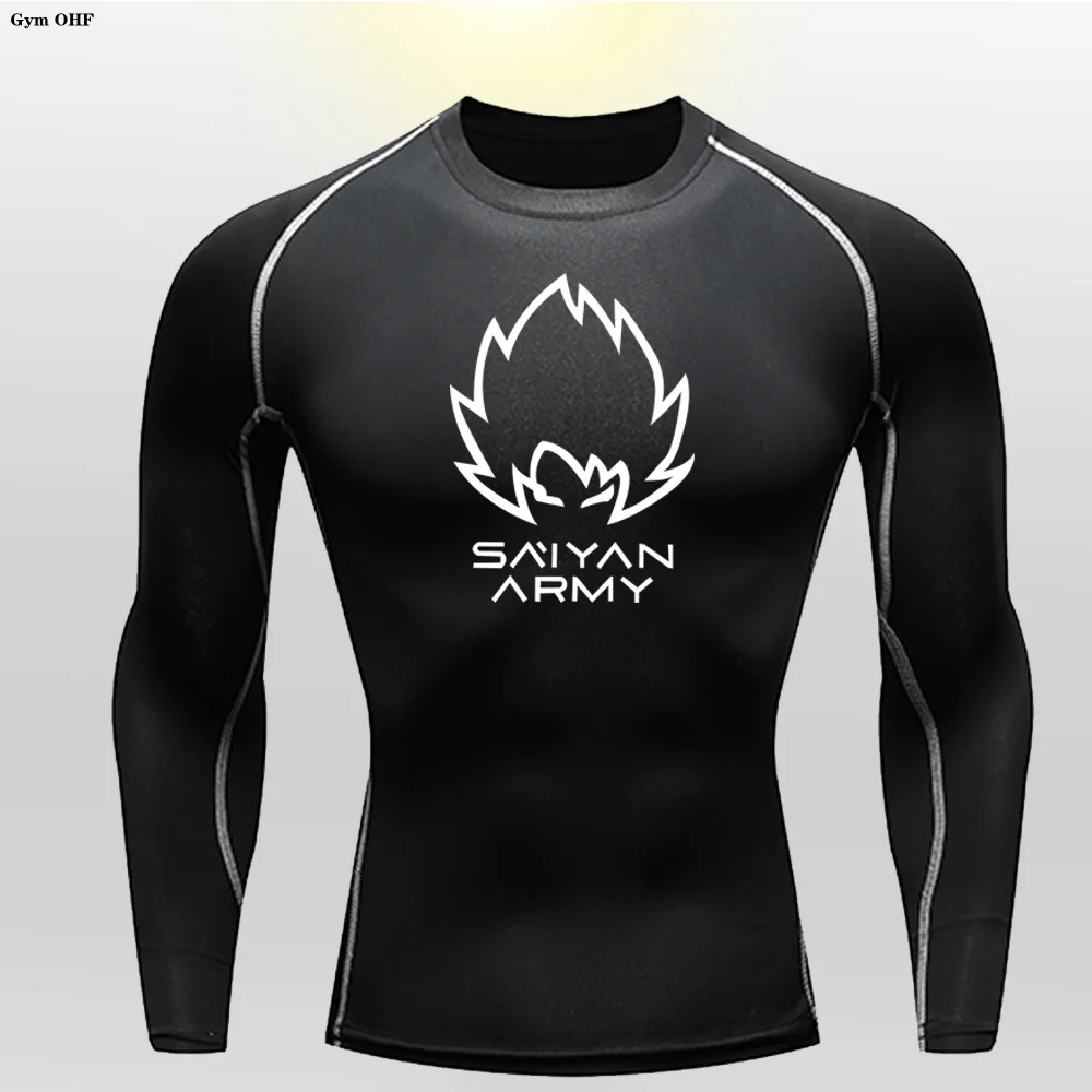 WU KONG Children's Anime Printed T-shirt Long Sleeved Short Sleeved Milk Silk High Elasticity Quick Drying Tight Fitting GYM