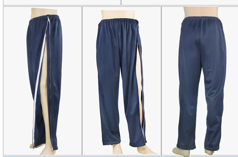 Easy On and Off Bilateral Zipper Pants for Elderly Care Post-Fracture Paralysis Bedridden Convenience Pants