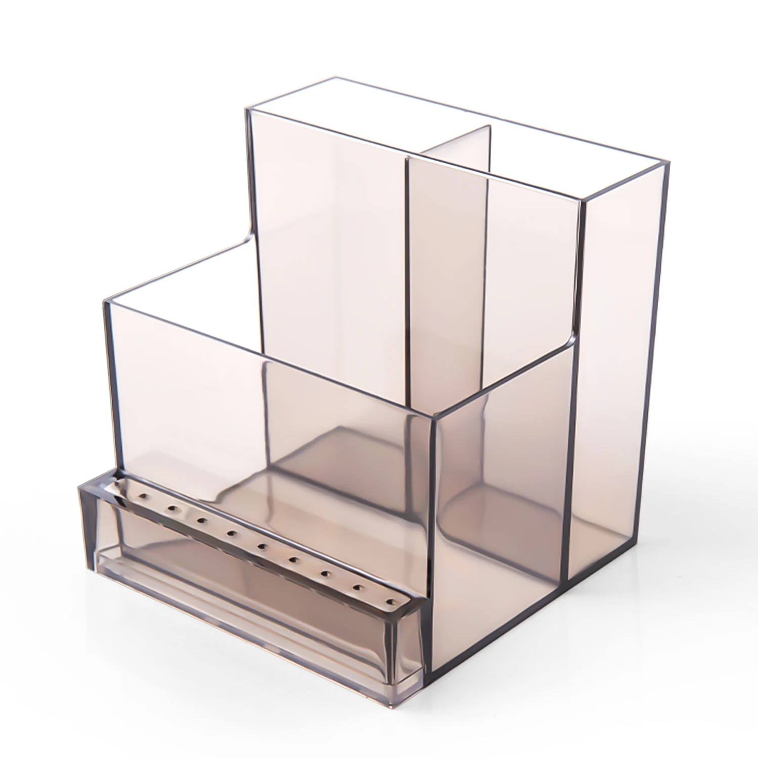 Translucent Acrylic Nail Drill and Supply Organizer with 3-Tier Display Shelf