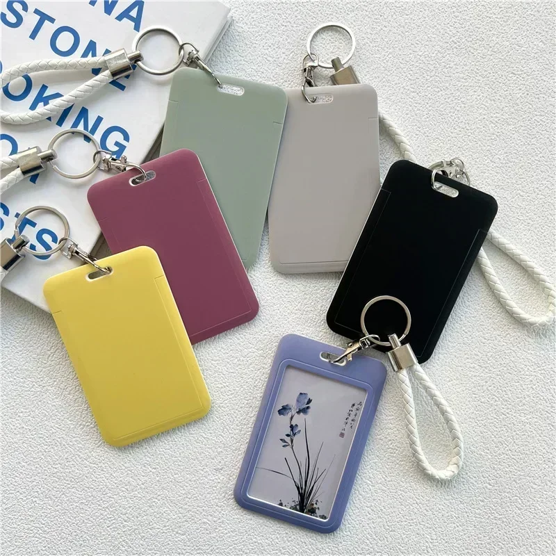 Card Holder 1Pc Business Card Holder for Student Keyring Credit Card Holders Bank ID Holders Bus Cover Case