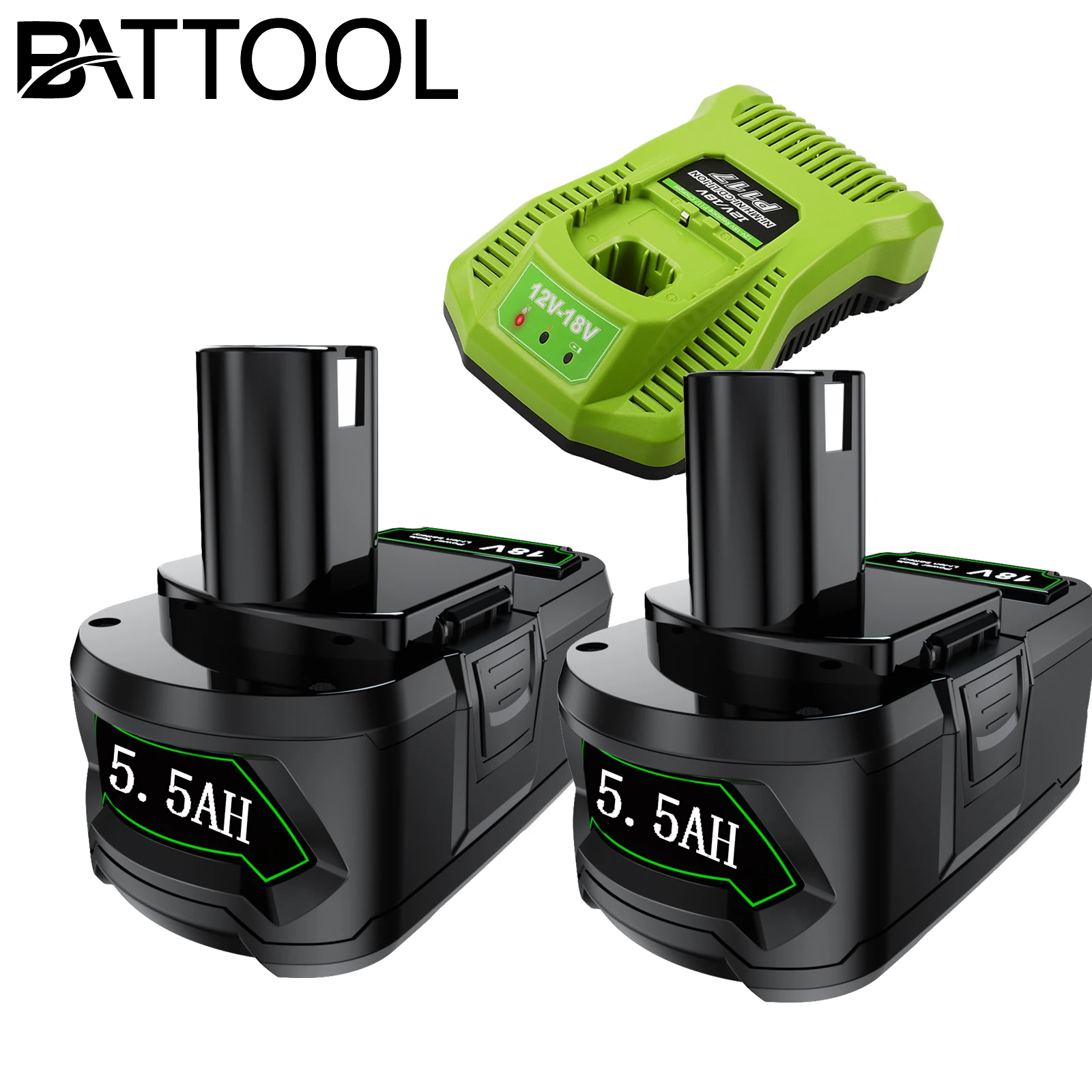 5.5Ah For RYOBI P108 18V One+ Plus Battery 18V P102 P103 P107 RB18L50  Lithium-Ion batteries RB18L26 RB18L40 Power Tools - AliExpress