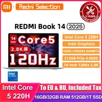 Xiaomi REDMI Book 14 Laptop 2025 Core 5 Processor 220H Intel Graphics 16G/32G RAM 1TB SSD 14-inch 2.8K Screen Notebook Slim PC 1