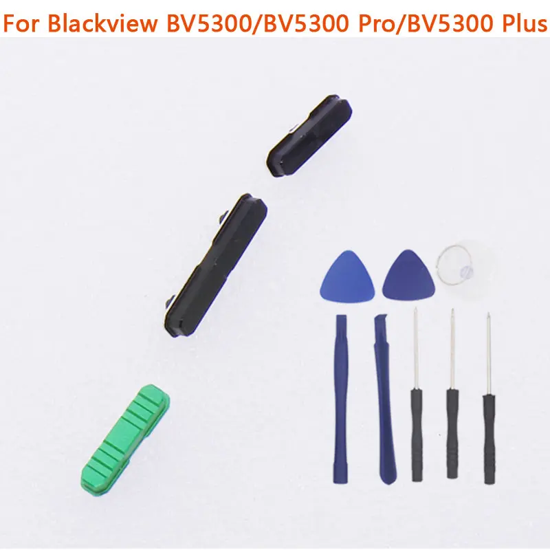 새로운 오리지널 Blackview BV5300 BV5300 Pro 전원 버튼 볼륨 조절 버튼 Blackview BV5300 Plus 용 측면 사용자 정의 버튼 키