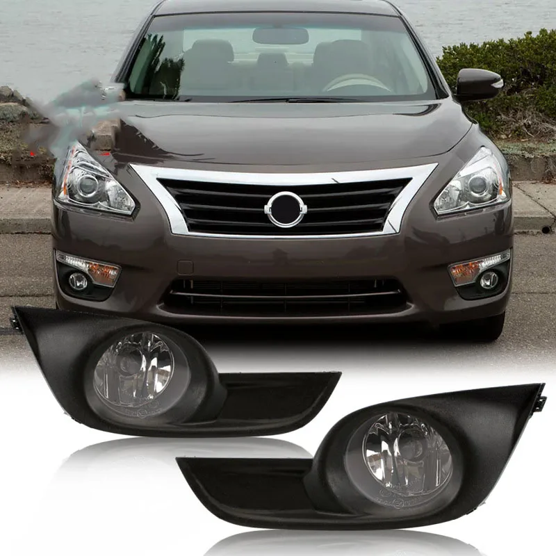

Pair Driver & Passenger Side Clear Lens Halogen Fog Lamps Assembly For Nissan Altima 2013-15 Accessories