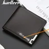 Baellerry Short Men Wallets Free Name Engraving Kpop Slim Card Holder  Luxury Male Wallet Small Money Clips Brand Men's Purses 1