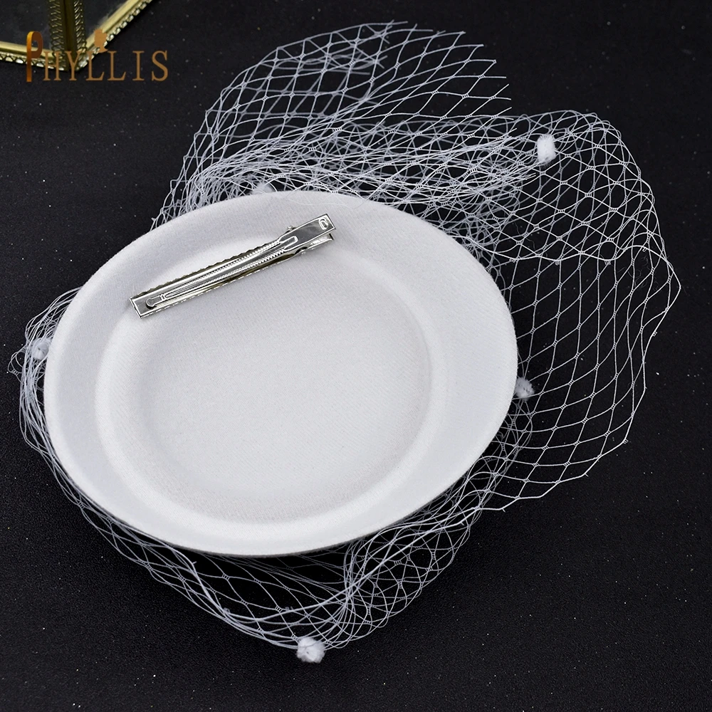JM10 Birdcage Veil Black Veil Headband Wedding Fascinator Face Veils Charming Wedding Veil Hats Net Mask Wedding Accessories