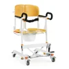 adjustable shower commode toilet chair with toilet wheels commode  lift patient transfer chair 1