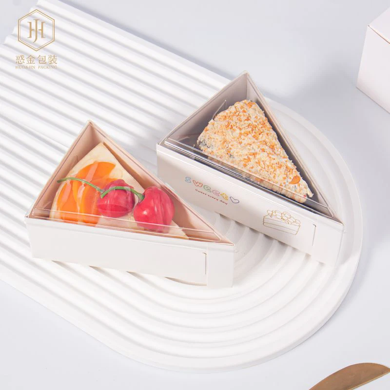 50pcs 6 Inch Plastic Triangle Transparent Packing Box Cake Boards Base Disposable Paper Cup Cake Dessert With Lid Birthday Tools