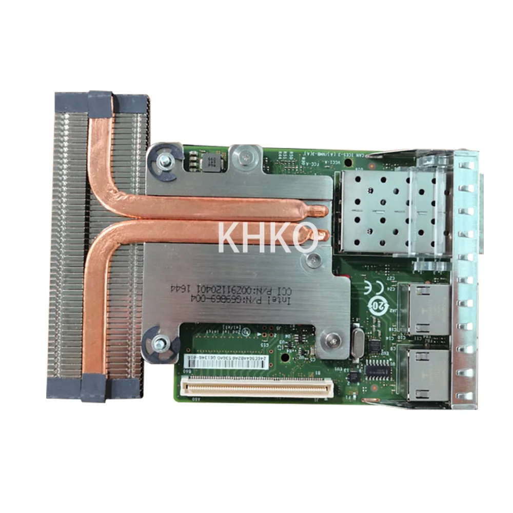 Origianl Fibra Óptica Porta Óptica 10 Gigabit Placa de Rede 0c63dv C63dv para R630 R730 Servidor 10 Gigabit Placa Ethernet Óptica