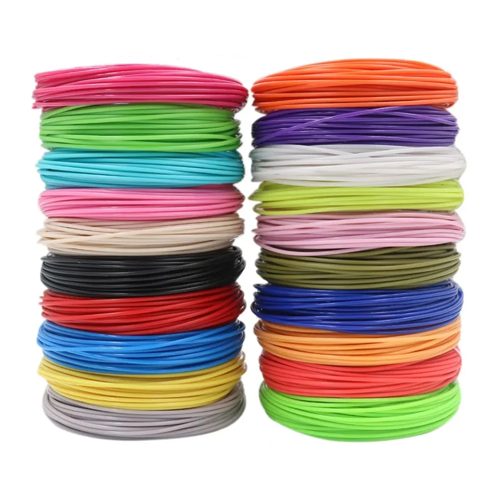Vibrant Colored PLA Filament - Smoke-Free, Safe Plastic Refill for 3D Children’s Printing Pen