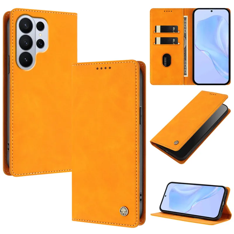 Fruity Palette Matte Phone Case with RFID Blocking Texture Leather