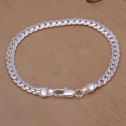 fashion Gold or Silver color 5MM Men Jewelry charm women lady chain Bracelets free shipping wedding party gifts H199