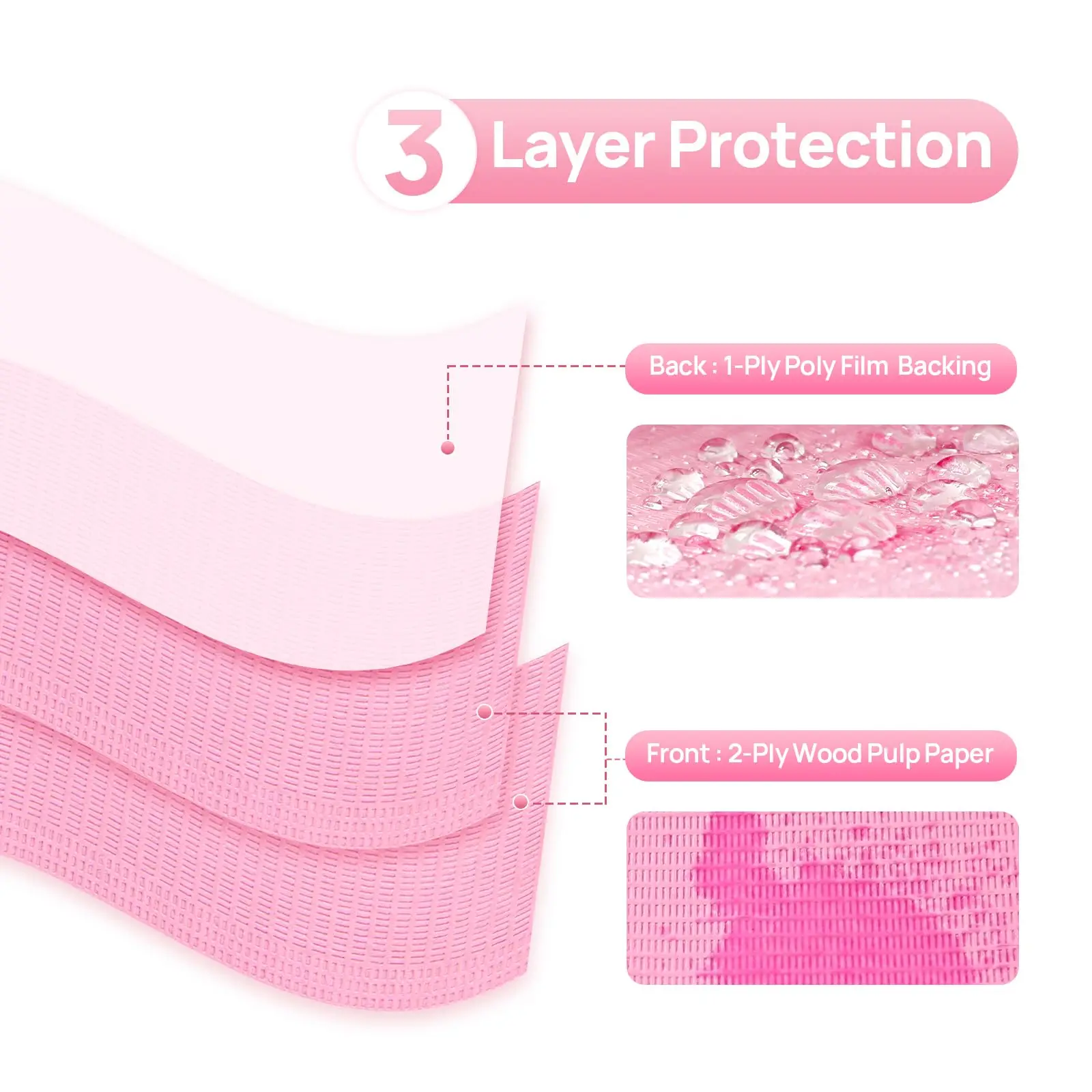 Nail art table mat 20Pcs disposable 3 Ply