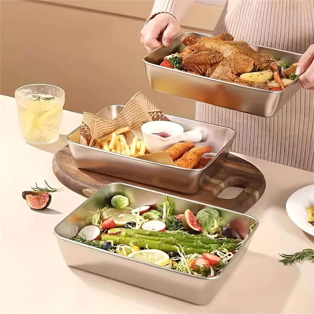 Plastic Serving Tray Set for Buffet Parties Home plastic serving tray