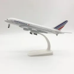Air France Airways Alloy Model Airplane Collectible with Landing Gear - 20cm Scale Aircraft (Air France A380 20CM)