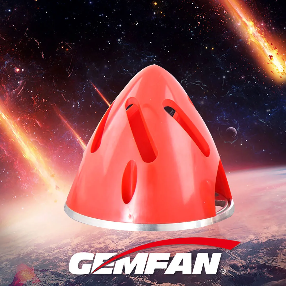 GEMFAN 알루미늄 백플레이트 플라스틱 프로펠러 중공 스피너 51 57 63 70 75mm 고정 날개 평면 페어링 용