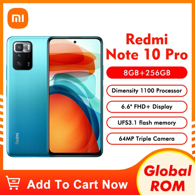 Xiaomi Redmi Note 10 Pro 128GB 6GB Ram GSM Unlocked - Onyx Gray