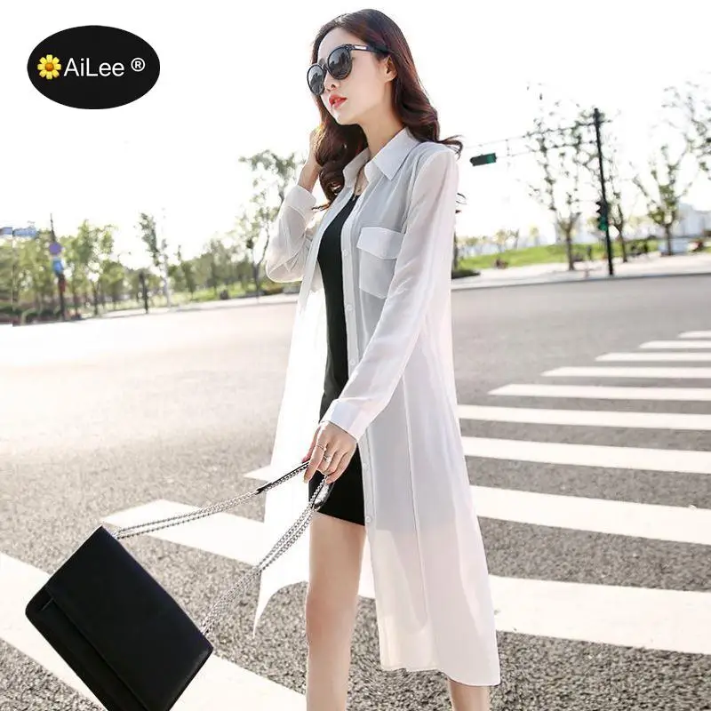 Plus Size XXXL Summer Long Cardigans Women Sunscreen Clothing Fashion Long  Sleeve Blouse Shirts Black Green Red Kimono Cardigan - AliExpress