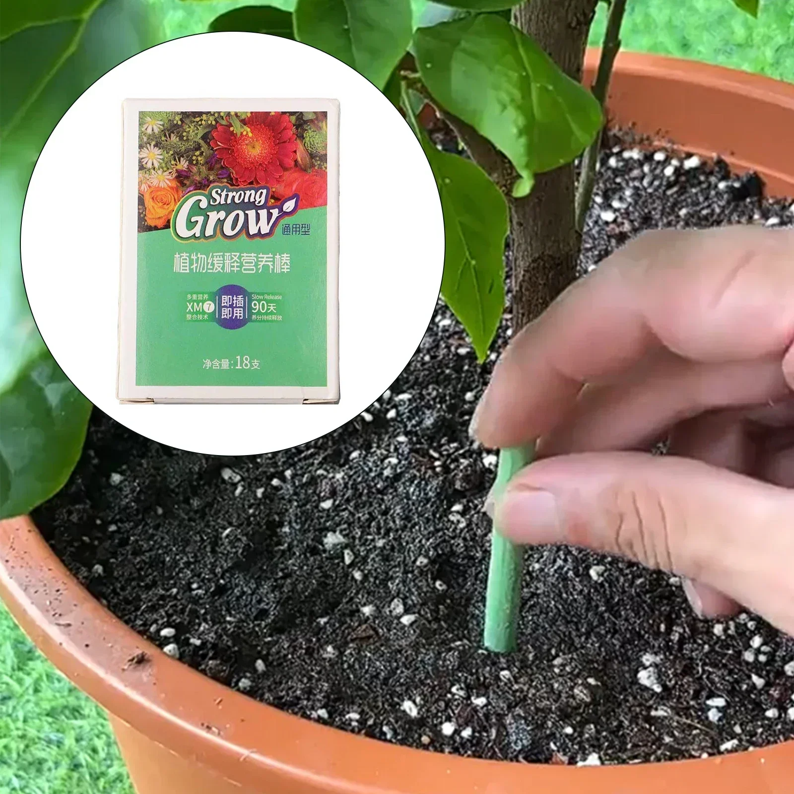 18pcs Plant Food Fertilizer Sticks For Fruit Trees Vegetables Flowers Medicinal Materials Roots Tubers Plant Food Fertilizer