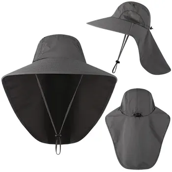Wide Brim Sun Hat with Neck Flap 1