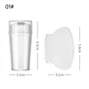 Nails Art Stamping Plates Kit French Manicure Design Plate Stamp Polish Stencil Template Seal Stamper Scraper Accessories Tools 2