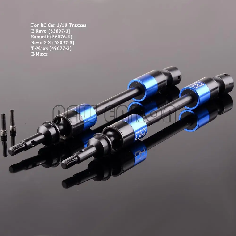 HOT RACING Steel CVD Drive Shaft Axle Traxxxas ERevo Revo 3.3 EMaxx