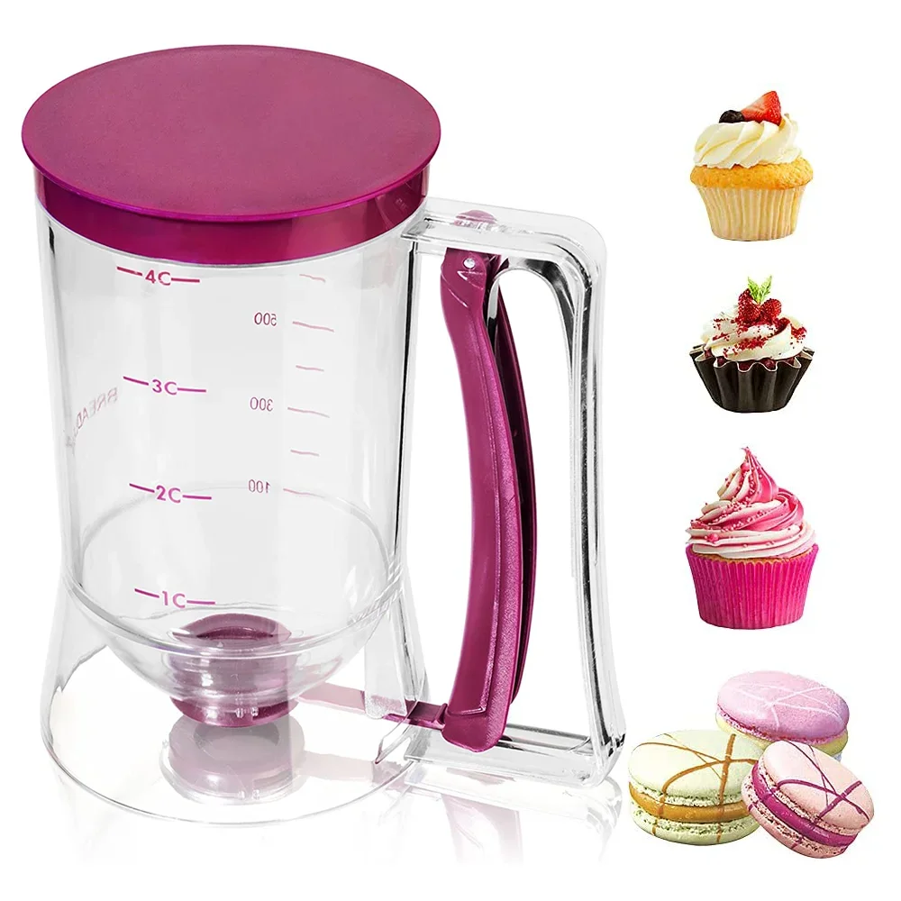 900 Ml Cupcake Pancake Cake Cream Cake Mix Dispenser Jug Baking Essentials Maker Cooking Tools Funnel Measuring Cup