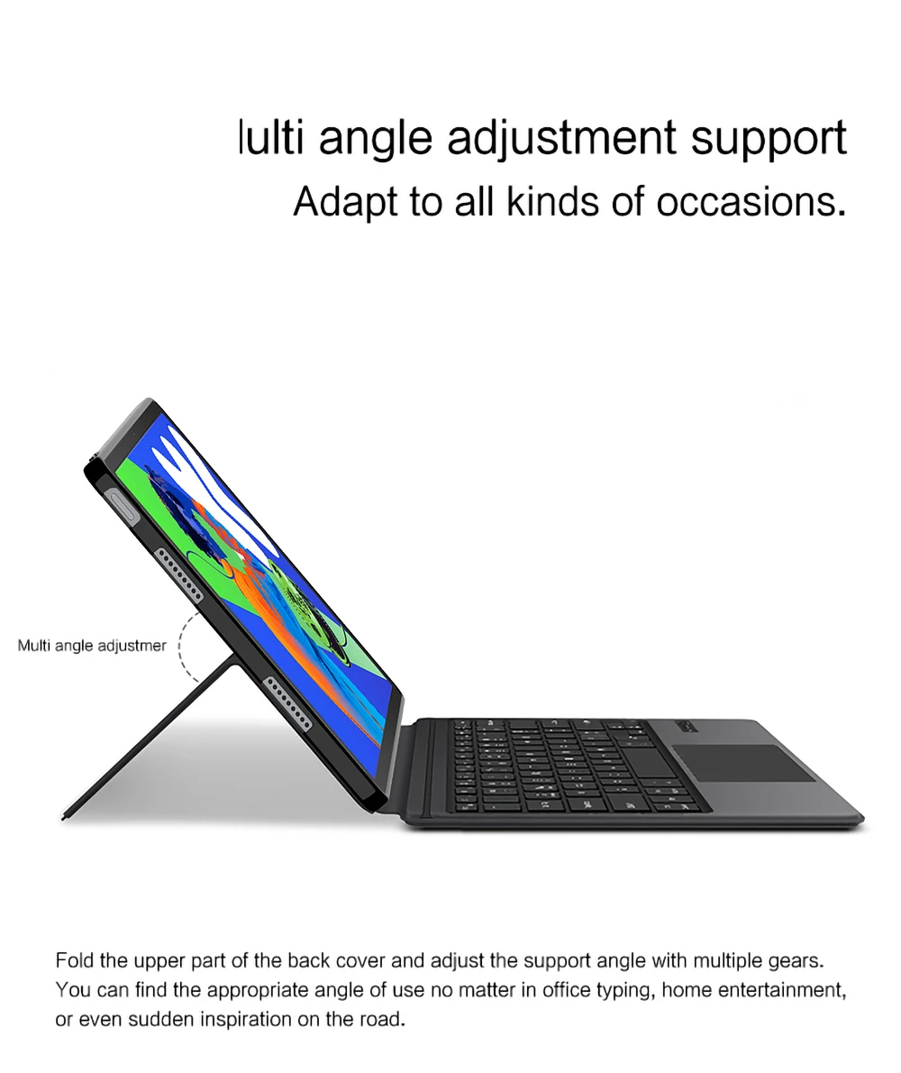 Smart Touchpad Magic Keyboard For Lenovo Xiaoxin Pad Pro 12.7 12.7inch TB-375FC Case Wireless Keyboard with Stand Holder