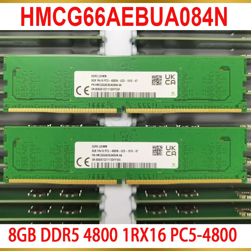 1Pcs For SK Hynix RAM 8G 8GB DDR5 4800 1RX16 PC5-4800 Desktop Memory HMCG66AEBUA084N 2 1Pcs For SK Hynix RAM 8G 8GB DDR5 4800 1RX16 PC5 4800 Desktop Memory HMCG66AEBUA084N