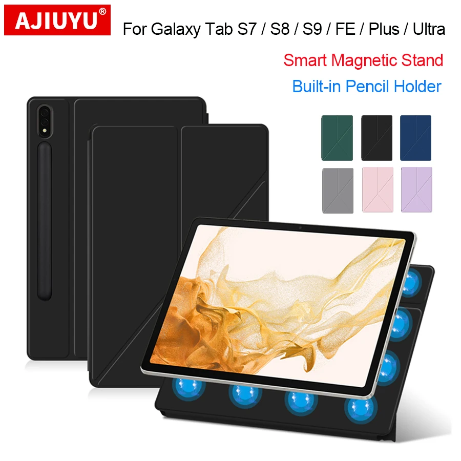 

Магнитный чехол для Samsung Galaxy Tab S7 S8 S9 Plus FE 11 "12,4 дюймов S7 + S8 + S9 + S9 FE + S8/S9 Ultra 14,6