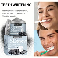 Poudre blanchissante pour les dents au charbon de bambou - Blanchiment naturel pour hommes et femmes, nettoyage en profondeur, haleine fraîche, dentifrice quotidien 2