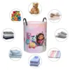 Custom Gabbys Mercat Cats Laundry Hamper Large Clothes Storage Basket Cartoon Dollhouse Toy Bin Organizer for Boy Girl 5