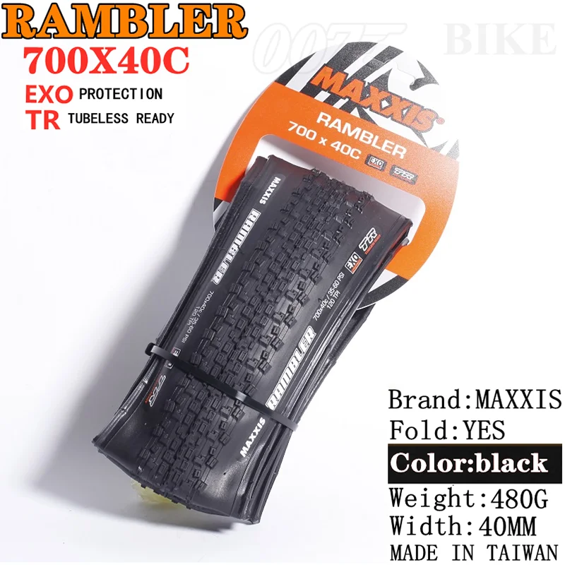 MAXXIS RAMBLER TUBELESS 700x38C/40C/45C/50C 650x47B 27.5x1.5