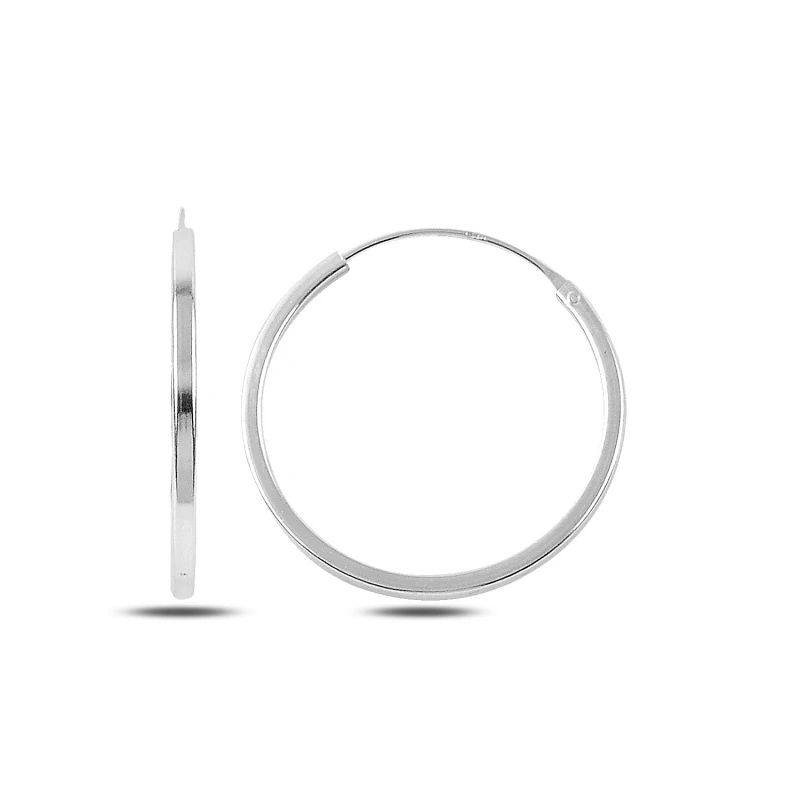 

Silver 925 Sterling 25mm Simple Ring Earrings