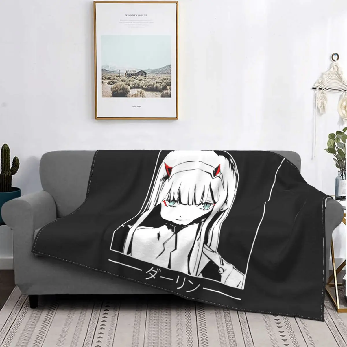 

Zero Two Darling In The Franxx Movie Blankets Fleece Spring Autumn Soft Thin Throw Blanket for Bed Office Plush Thin Quilt